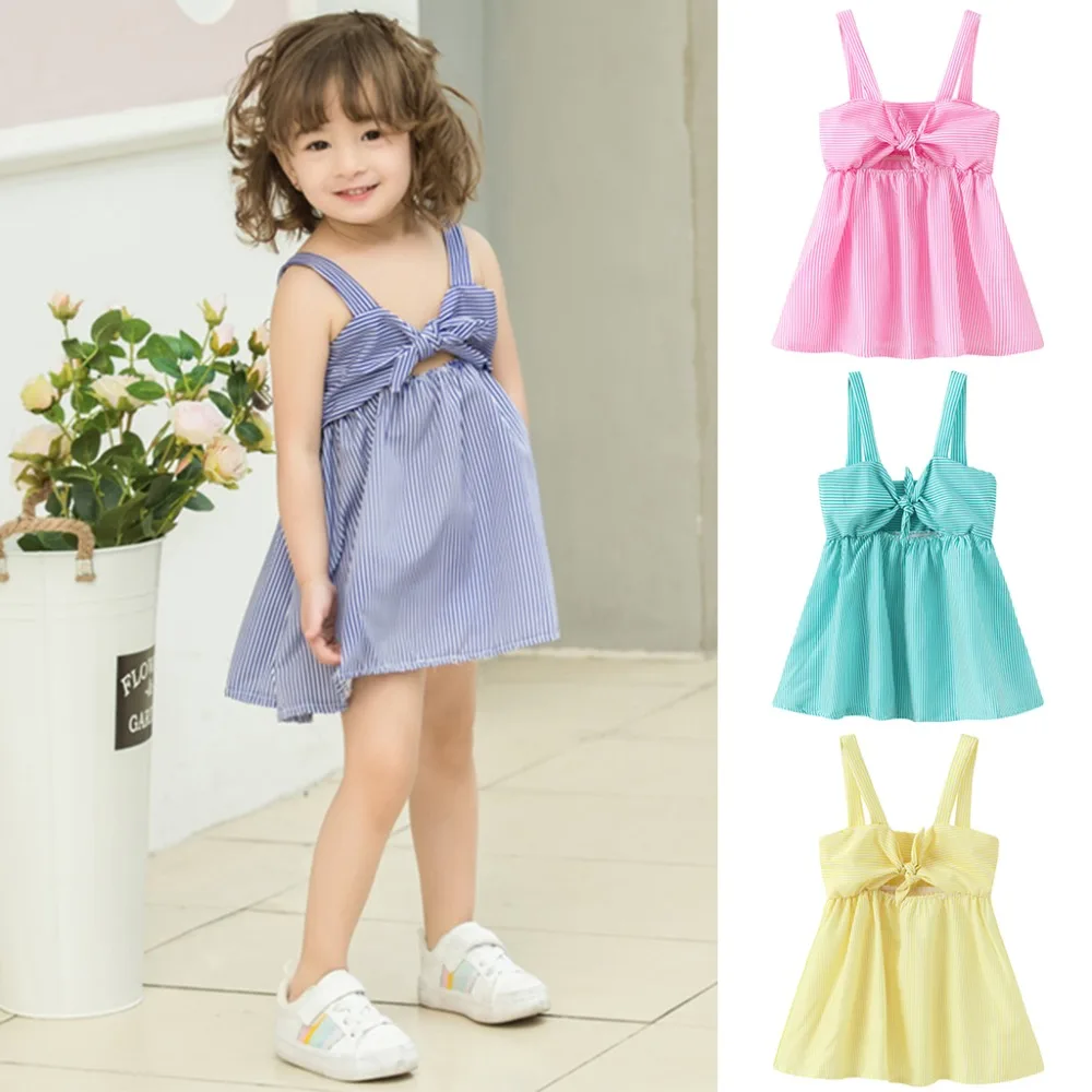 Baby Girls Dress Sleeveless Dresses Summer Cute Children Sundresses Infant Toddler Stripe Bow Princess Party Dress Outfits Dress
Baby Girls Dress Sleeveless Dresses Summer Cute Children Sundresses Infant Toddler Stripe Bow Princess Party Dress Outfits Dress