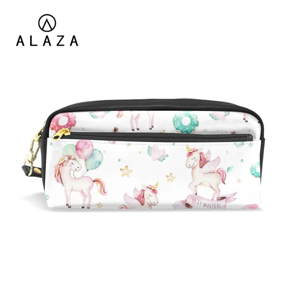 ALAZA PU Leather Unicorn Makeup Bag Storage Case Pen Bag Pencil Case Drop Shipping Custom Image School Suppliers Cosmetics Case
ALAZA PU Leather Unicorn Makeup Bag Storage Case Pen Bag Pencil Case Drop Shipping Custom Image School Suppliers Cosmetics Case