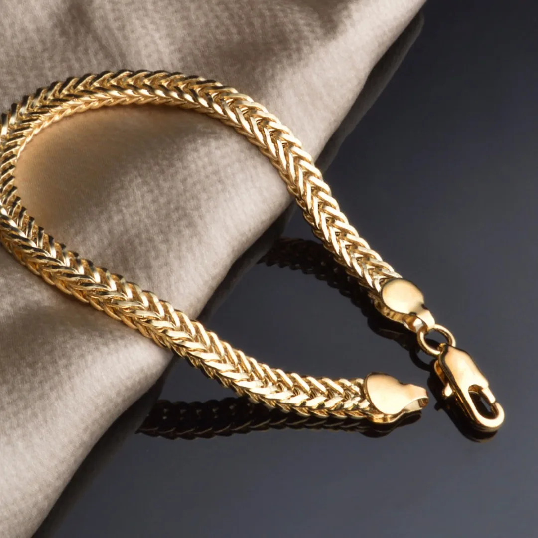 Men Luxury Gold Color Bracelets Shellhard Fashion Jewelry pulseira feminina Charming Chain Bracelet Bangles