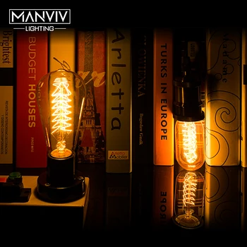 E27 Bulb Retro Edison Lamp 25W 40W 60W Warm White AC 220V With Independent Switch Vintage Bulb DIY Indoor Decor Vintage
E27 Bulb Retro Edison Lamp 25W 40W 60W Warm White AC 220V With Independent Switch Vintage Bulb DIY Indoor Decor Vintage