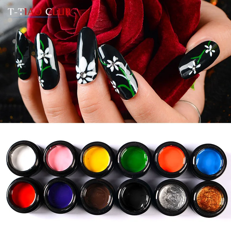 T-TIAO CLUB Pure Nail Uv Painting Gel 5ml Painting Gel Varnishes Nail Gel UV LED Nail Paint Gel for Finger Nail Art Design
T-TIAO CLUB Pure Nail Uv Painting Gel 5ml Painting Gel Varnishes Nail Gel UV LED Nail Paint Gel for Finger Nail Art Design