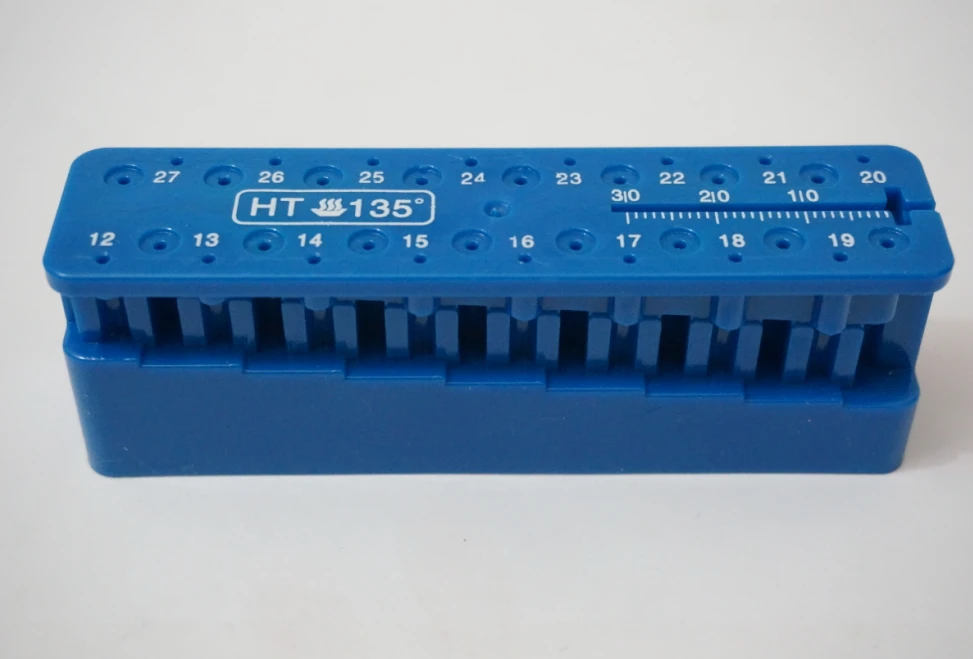 Dental Autoclave Disinfection Box/Case for Endodontic Reamers with Ruler 
Dental Autoclave Disinfection Box/Case for Endodontic Reamers with Ruler