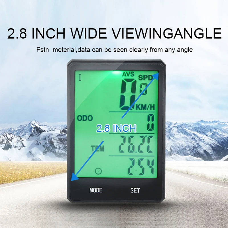 INBIKE 2.8 inch Screen Wired/Wireless Bike Computer Waterproof Bicycle Cycling Speedometer Backlight Bike Accessories
INBIKE 2.8 inch Screen Wired/Wireless Bike Computer Waterproof Bicycle Cycling Speedometer Backlight Bike Accessories