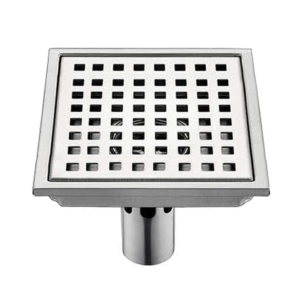 

AZOS SUS304 stainless steel Deep water sealing floor drain shower room Fast drainage Deodorant/Fast drainage 150*150mm Rectangul