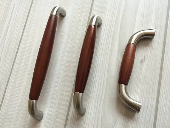 5" Kitchen Cabinet Handles Dresser Pulls Drawer Pull Handles Wood Bar Cupboard Handle Pull Nickel Wooden 128mm
5" Kitchen Cabinet Handles Dresser Pulls Drawer Pull Handles Wood Bar Cupboard Handle Pull Nickel Wooden 128mm