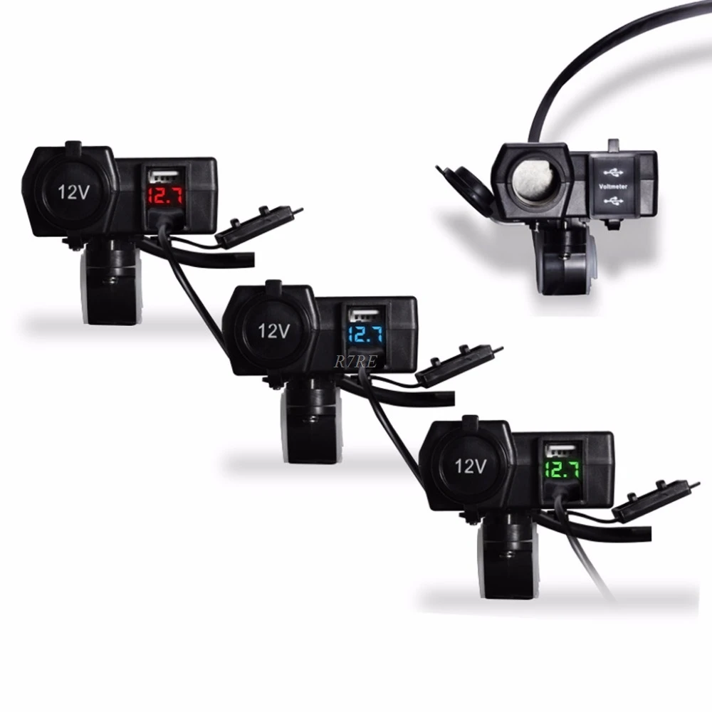 2017 NEW 12V Car Boat Motorcycle Dual USB Charger LED Voltmeter Cigarette Lighter Socket MAY26_20
2017 NEW 12V Car Boat Motorcycle Dual USB Charger LED Voltmeter Cigarette Lighter Socket MAY26_20