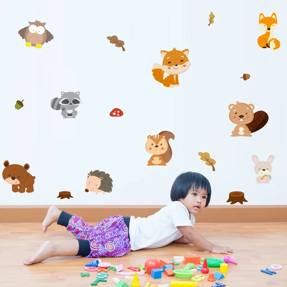 Wall Decor Woodland Animals Fox Forest Decals Vinyl Sticker For Kids Nursery Bedroom Modern Wall Art Murals Removable Wallpaper
Wall Decor Woodland Animals Fox Forest Decals Vinyl Sticker For Kids Nursery Bedroom Modern Wall Art Murals Removable Wallpaper