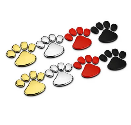50 PAIRS/LOT Bear Dog Footprint Dog paw PVC 3D Car Sticker Badge Emblem Decal black red gold silver wholesale
50 PAIRS/LOT Bear Dog Footprint Dog paw PVC 3D Car Sticker Badge Emblem Decal black red gold silver wholesale