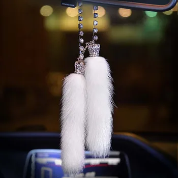Car Pendant Rearview Mirror Plush Hanging Ornaments Crown Diamond Fur Charm Crystal Suspension Ornaments Car Accessories Gifts
Car Pendant Rearview Mirror Plush Hanging Ornaments Crown Diamond Fur Charm Crystal Suspension Ornaments Car Accessories Gifts
