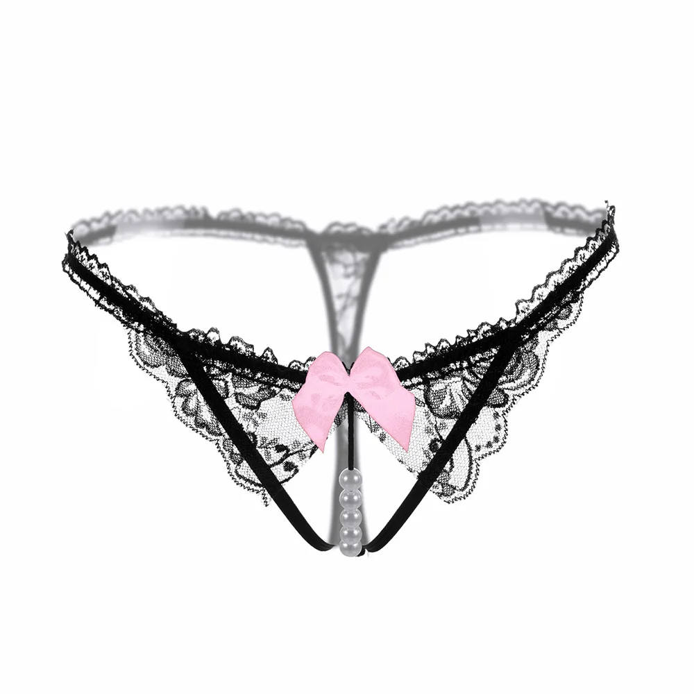 Sexy Women Lace Bowknot Low Waist Pearl Thongs Briefs Exotic Hips Temptation Sexy Lace G-String Erotic Underwear
Sexy Women Lace Bowknot Low Waist Pearl Thongs Briefs Exotic Hips Temptation Sexy Lace G-String Erotic Underwear
