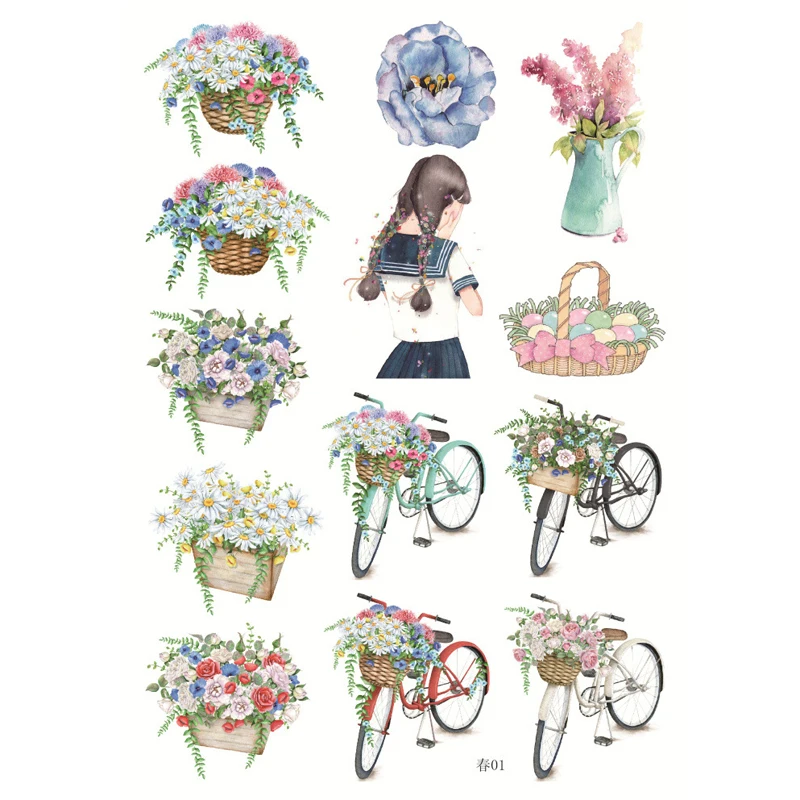 Uncut A5 Spring Season Decorative Sticker Set Diary Album Label Sticker DIY Scrapbooking Stationery Stickers Escolar TZ117
Uncut A5 Spring Season Decorative Sticker Set Diary Album Label Sticker DIY Scrapbooking Stationery Stickers Escolar TZ117