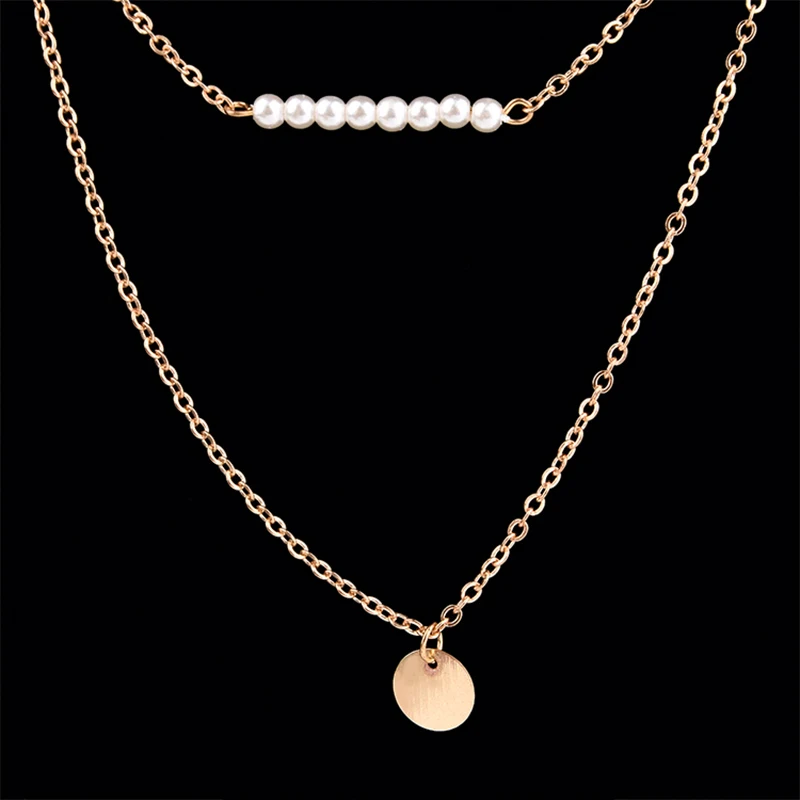 2018 Women's Pendant Necklace Fashion Three Layers Gold Pearl Pendant Necklace Girl Party Pendant Necklace Jewelry Accessories
2018 Women's Pendant Necklace Fashion Three Layers Gold Pearl Pendant Necklace Girl Party Pendant Necklace Jewelry Accessories