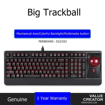 All New Perixx PERIBOARD-522 USB 7 Color Backlit Mechanical Keyboard With 55mm Big Trackball For Gaming and Office Brown Axis
All New Perixx PERIBOARD-522 USB 7 Color Backlit Mechanical Keyboard With 55mm Big Trackball For Gaming and Office Brown Axis