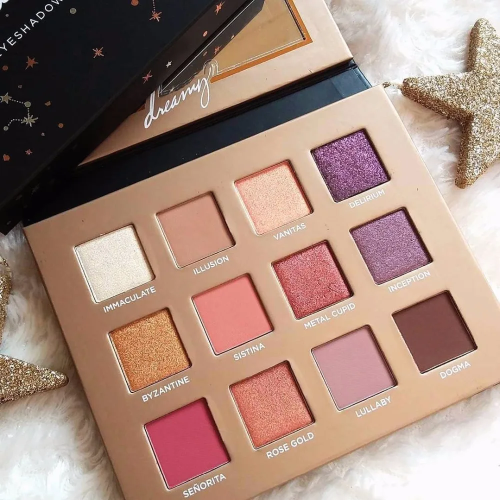 12 colors Makeup eyeshadow Palette Matte Shimmer Eyeshadow powder palette Luminous Cosmetic Diamond Glitter Foiled makeup set
12 colors Makeup eyeshadow Palette Matte Shimmer Eyeshadow powder palette Luminous Cosmetic Diamond Glitter Foiled makeup set