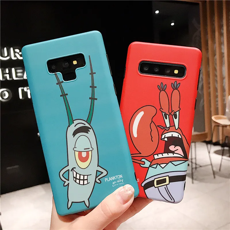 JAMULAR Cartoon Plankton Patrick Star Phone Case For Samsung Galaxy S10E S8 S9 S10 Plus Note8 9 A8s A9s Soft IMD Back Cover Capa 
JAMULAR Cartoon Plankton Patrick Star Phone Case For Samsung Galaxy S10E S8 S9 S10 Plus Note8 9 A8s A9s Soft IMD Back Cover Capa