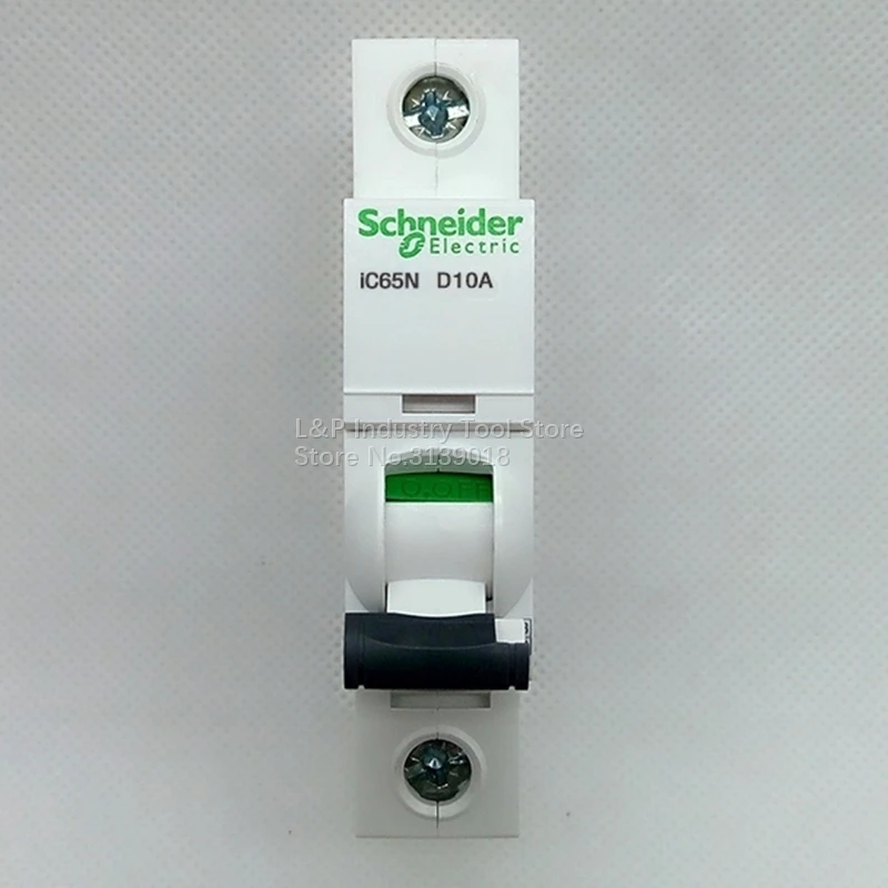New Authentic Schneider Telemecanique IC65N 1P D10A A9F19110 Vacuum Mini Circuit Breaker MCB Acti 9 Type D
New Authentic Schneider Telemecanique IC65N 1P D10A A9F19110 Vacuum Mini Circuit Breaker MCB Acti 9 Type D