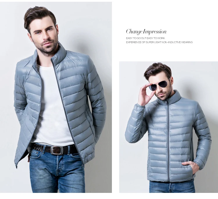 Aolamegs Men Winter Down Jacket Ultralight Thin White Duck Down Coat Solid Color Feather Jackets Male Windproof Warm Outwear 3XL (16)