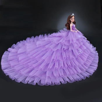 NK 2019 Princess Doll Clothes Handmake Long Tail Wedding Dress Fashion Evening Party Outfit For Barbie Doll Accessories C054 JJ
NK 2019 Princess Doll Clothes Handmake Long Tail Wedding Dress Fashion Evening Party Outfit For Barbie Doll Accessories C054 JJ