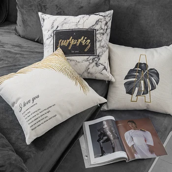 45X45cm Nordic gray plant cushion cover pillowcase sofa backrest cotton linen marble waist pillow covers indoor home decoration
45X45cm Nordic gray plant cushion cover pillowcase sofa backrest cotton linen marble waist pillow covers indoor home decoration