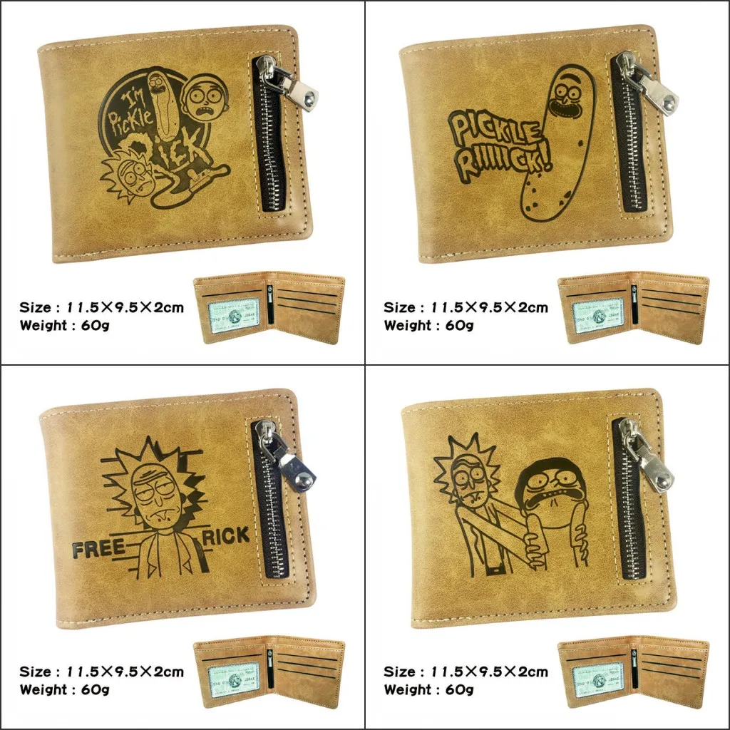 New Design Anime Rick and Morty Short Wallet Student Pickle Rick Coin Purse Card Holder Men Wallet Handbags
New Design Anime Rick and Morty Short Wallet Student Pickle Rick Coin Purse Card Holder Men Wallet Handbags
