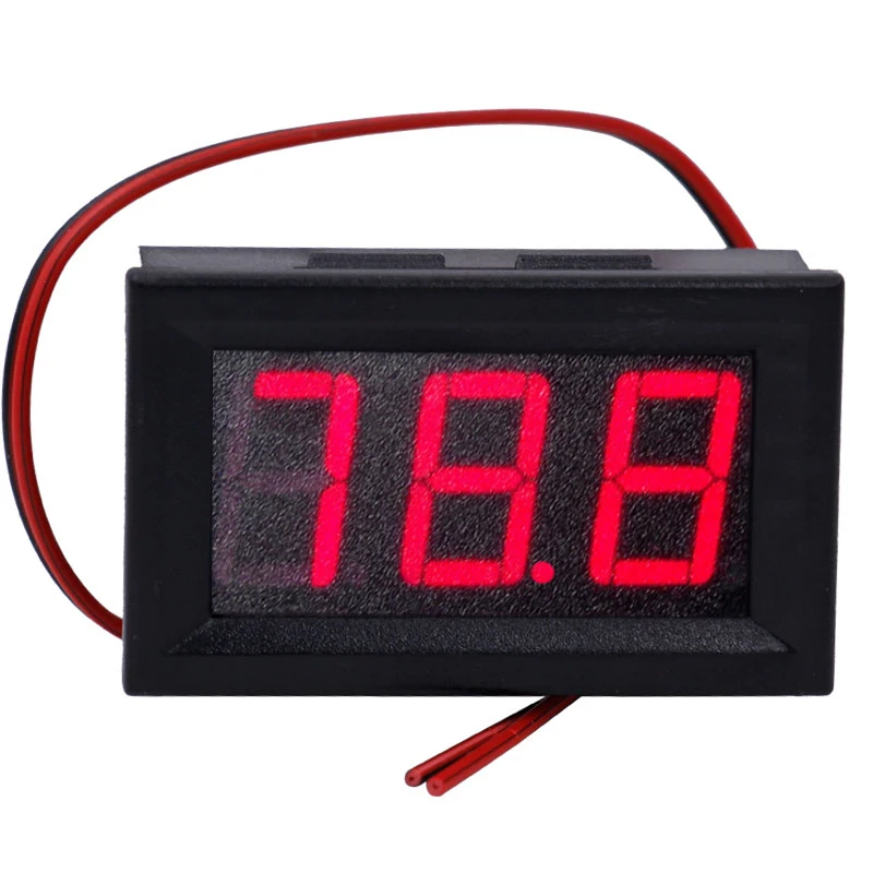 10pcs/lot 0.56 inch Red LCD display DC 5-120V Panel Meter Digital volt menter Voltmeter with two wire 20% off
10pcs/lot 0.56 inch Red LCD display DC 5-120V Panel Meter Digital volt menter Voltmeter with two wire 20% off