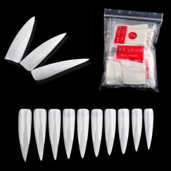 500Pcs Stiletto Long False Nails Tips Half Cover Manicure Artificial Press on Fake Nails Salon Tips White/ Clear /Natural/ Color
500Pcs Stiletto Long False Nails Tips Half Cover Manicure Artificial Press on Fake Nails Salon Tips White/ Clear /Natural/ Color