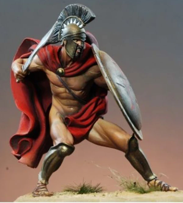 Unpainted Kit 1/24 75mm Spartan Hoplite King 75mm soldier figure Historical Resin kit miniature model
Unpainted Kit 1/24 75mm Spartan Hoplite King 75mm soldier figure Historical Resin kit miniature model