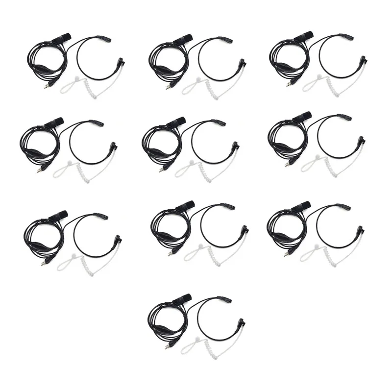 10PCS Air Tube Throat Earpiece Finger PTT Mic Headset for ICOM IC-A4 IC-A5 IC-A110 IC-V80 IC-V8 Vertex VX-200 Maxon SL25 Radio
10PCS Air Tube Throat Earpiece Finger PTT Mic Headset for ICOM IC-A4 IC-A5 IC-A110 IC-V80 IC-V8 Vertex VX-200 Maxon SL25 Radio
