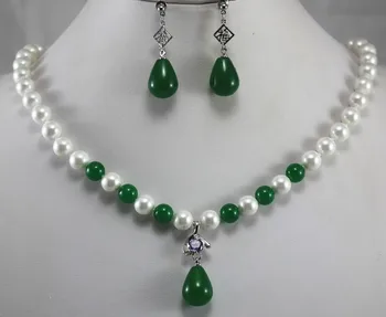 Prett Lovely overwatch choker chain beads for women Wedding 7-8mm white shell pearl green GEM necklace earrings sets
Prett Lovely overwatch choker chain beads for women Wedding 7-8mm white shell pearl green GEM necklace earrings sets