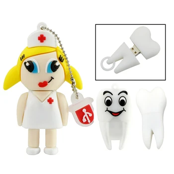 Usb Flash Drive Pendrive Dentist Teeth Pendrive 16GB 8GB 4GB Cartoon Nurse Doctor Tooth Memory Storage Usb 2.0 Pen Drive Gift
Usb Flash Drive Pendrive Dentist Teeth Pendrive 16GB 8GB 4GB Cartoon Nurse Doctor Tooth Memory Storage Usb 2.0 Pen Drive Gift