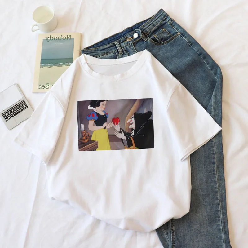 Summer casual fashion big size spoof Snow White short sleeve fun tops tees cartoon letters Harajuku female Ulzzang T-shirt
Summer casual fashion big size spoof Snow White short sleeve fun tops tees cartoon letters Harajuku female Ulzzang T-shirt