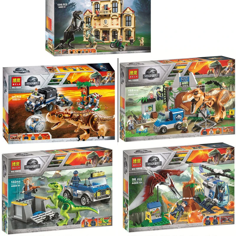 New World Jurassic dinosaur with Legoing 75930, 75932, 75928, 75929 construction blocks gift toy bricks for childrens box
New World Jurassic dinosaur with Legoing 75930, 75932, 75928, 75929 construction blocks gift toy bricks for childrens box