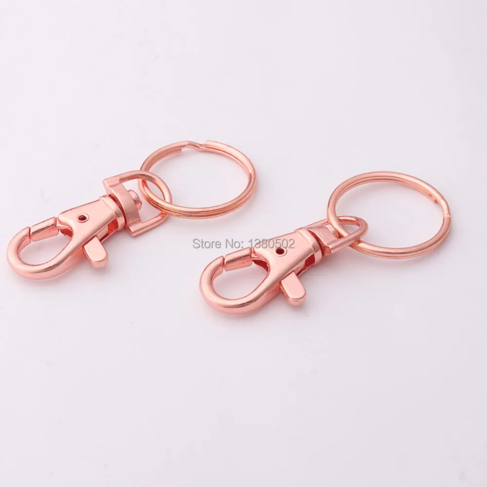 20pcs/lot Rose gold color Snap Hook Swivel Buckle with ring Key chain for bag garment decoration accessories
20pcs/lot Rose gold color Snap Hook Swivel Buckle with ring Key chain for bag garment decoration accessories