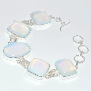 Fire Opal Bracelet Silver Overlay over Copper, 23.2cm , B3324
Fire Opal Bracelet Silver Overlay over Copper, 23.2cm , B3324