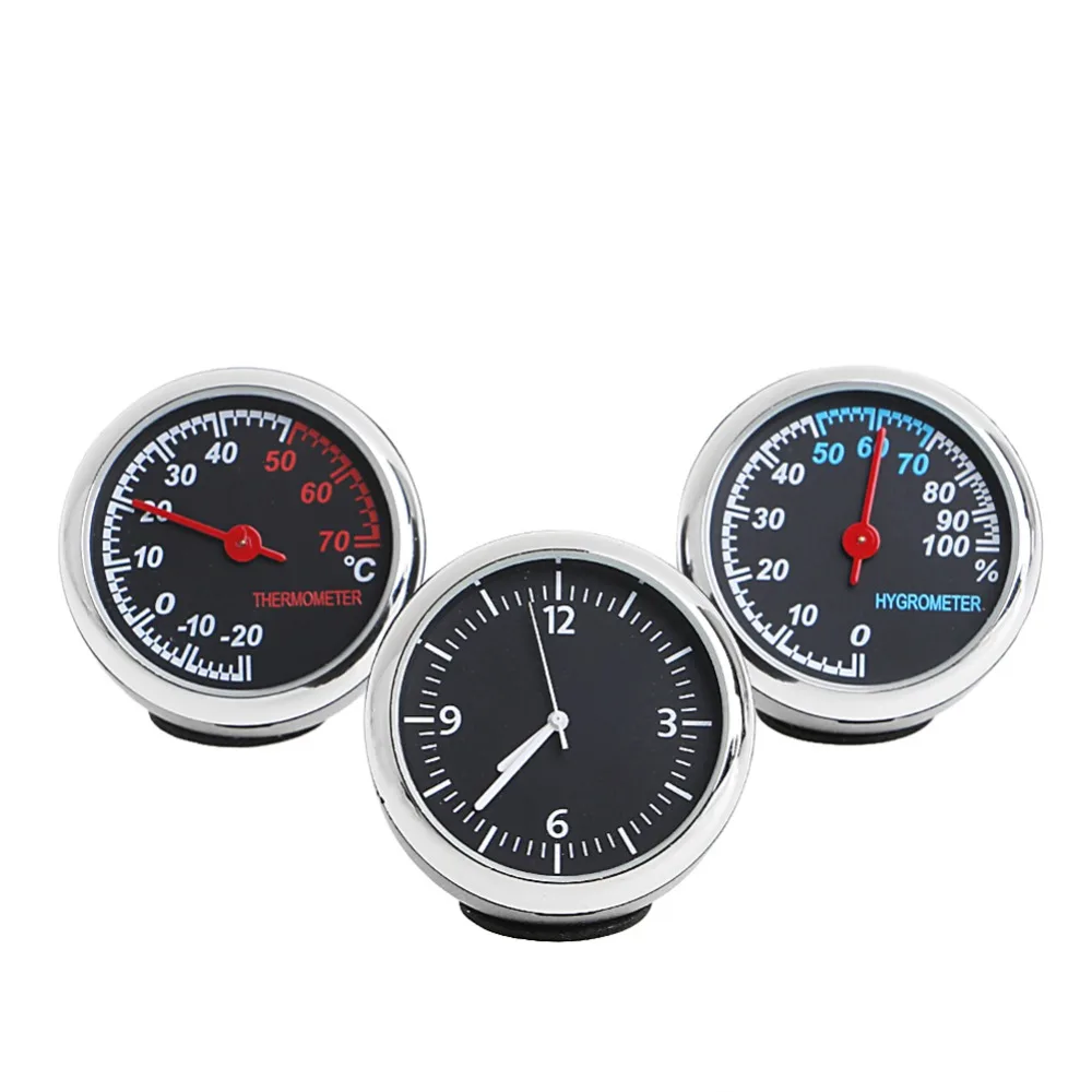 2017 NEW Car 4cm Quartz Hygrometer Time Clock Temperature Thermometer Moisture Meter 3Pcs/SET APR20_17
2017 NEW Car 4cm Quartz Hygrometer Time Clock Temperature Thermometer Moisture Meter 3Pcs/SET APR20_17
