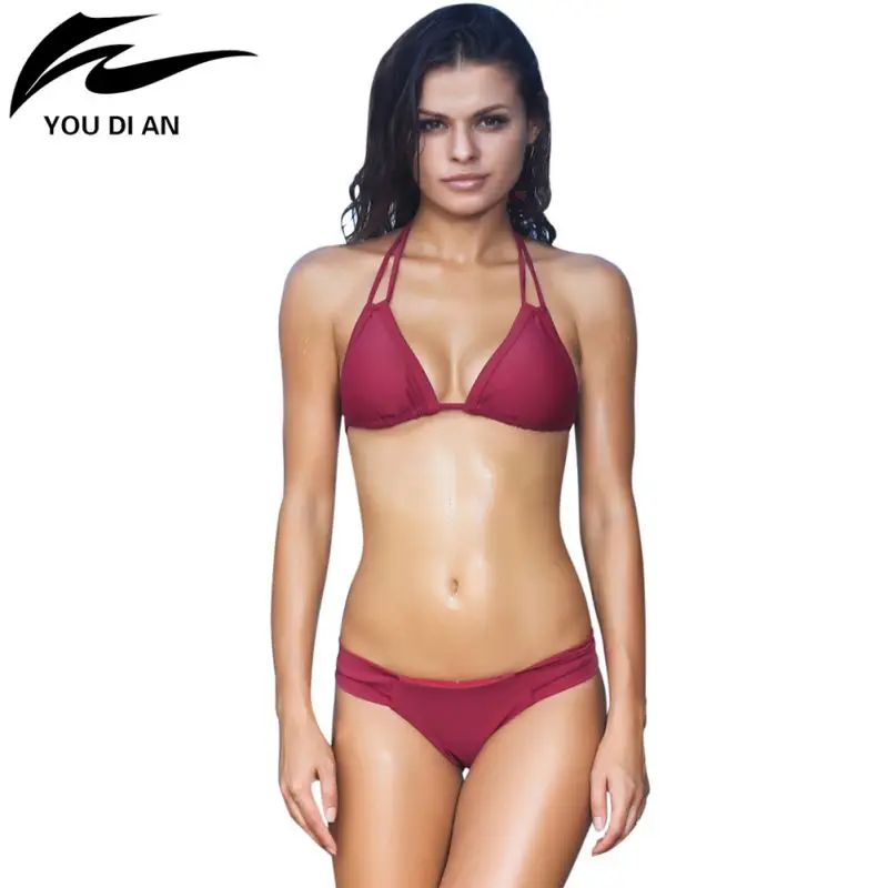 New Women Halter Top Bikini Set Swimsuit Brazilian Bikini Push Up Female Swimwear Bathing Suit Bikinis 4 Colors
New Women Halter Top Bikini Set Swimsuit Brazilian Bikini Push Up Female Swimwear Bathing Suit Bikinis 4 Colors
