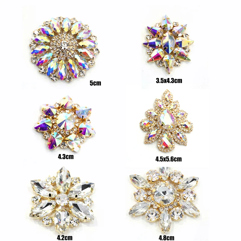 Rhinestones Buckle Clear Crystal AB Navette Round Sewing On Flower Rhinestone Applique 1pcs Wedding Dress E7008
Rhinestones Buckle Clear Crystal AB Navette Round Sewing On Flower Rhinestone Applique 1pcs Wedding Dress E7008