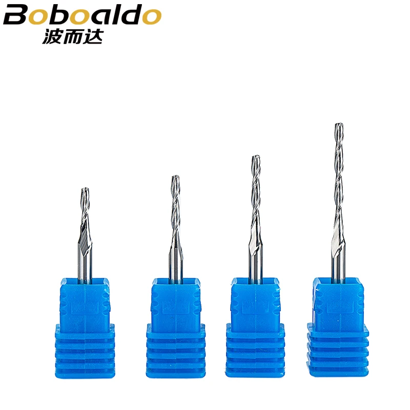 2pc/set 3.175mm 2 Flute Spiral Milling Cutter CNC router bit for wood Acrylic PVC MDF End Mill Tungsten Carbide Good
2pc/set 3.175mm 2 Flute Spiral Milling Cutter CNC router bit for wood Acrylic PVC MDF End Mill Tungsten Carbide Good