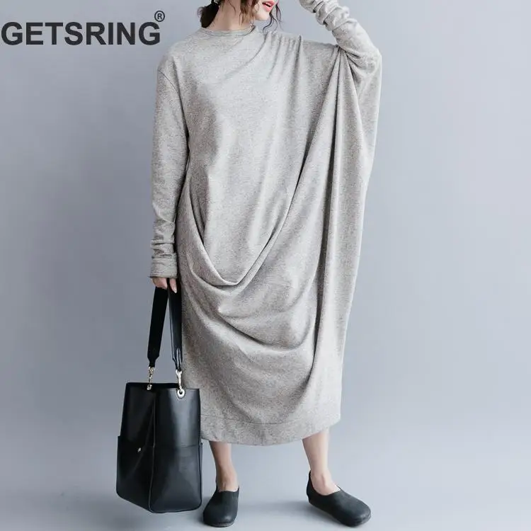 GETSRING Women Dresses Long Dress 2018 Autumn Oversized Solid Cotton Full Sleeve Dress Womens Casual Wear Plus Size Women Cloths
GETSRING Women Dresses Long Dress 2018 Autumn Oversized Solid Cotton Full Sleeve Dress Womens Casual Wear Plus Size Women Cloths