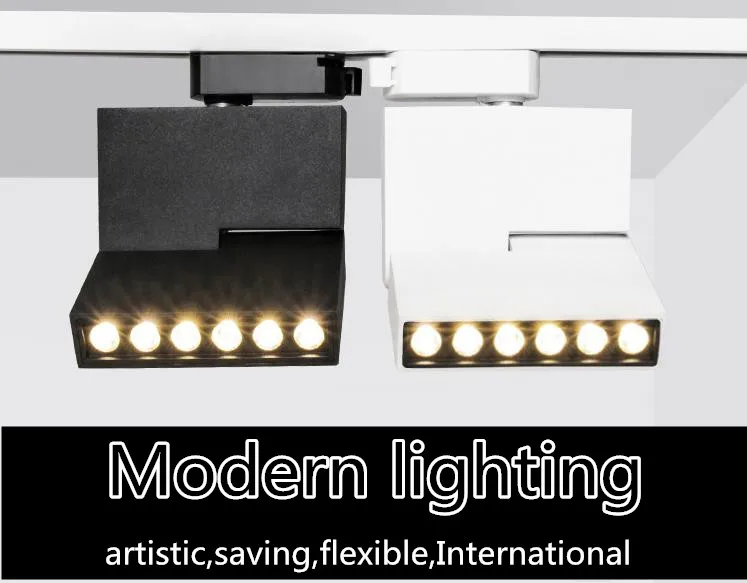 Фото 3 years warranty lines Foldable 6W/12W Led track light COB Spotlight Ceiling Mounted Multiple sources lamp | Лампы и освещение