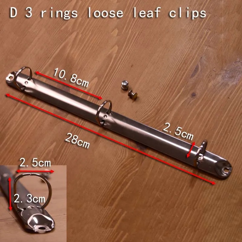 D 3 ring Metal Spiral Binder Clip in file folder diy A4 B5 notebook loose-leaf Stainless Steel Binder in binding combs spines
D 3 ring Metal Spiral Binder Clip in file folder diy A4 B5 notebook loose-leaf Stainless Steel Binder in binding combs spines