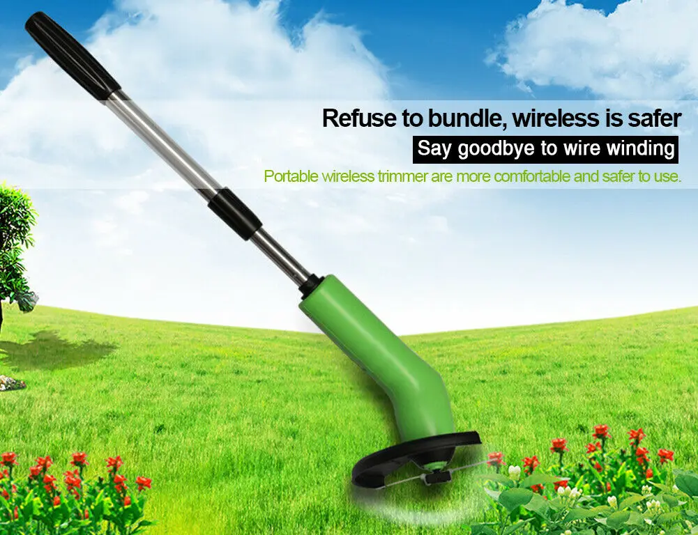 Grass Trimmer Portable Grass Trimmer Cordless Lawn Weed Cutter Edger With Zip Ties Gardening Mowing Power Tools Kits
Grass Trimmer Portable Grass Trimmer Cordless Lawn Weed Cutter Edger With Zip Ties Gardening Mowing Power Tools Kits