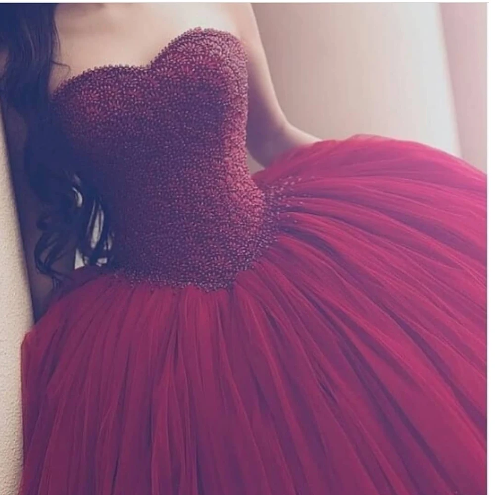 vestido formatura prom dresses burgundy sweetheart neckline pearls beaded ball gown wine red evening dresses formal dress puffy
vestido formatura prom dresses burgundy sweetheart neckline pearls beaded ball gown wine red evening dresses formal dress puffy