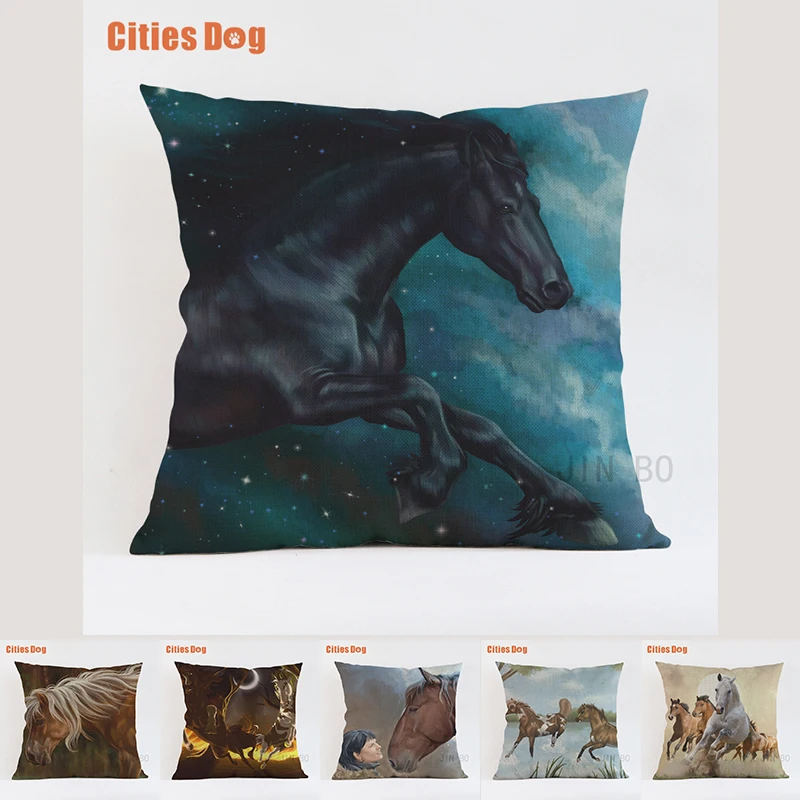 Animal horse Decoration Cushion Cover Running horse Pattern printing Throw Pillows Cotton Linen New Year Gift Cojines Almohadas
Animal horse Decoration Cushion Cover Running horse Pattern printing Throw Pillows Cotton Linen New Year Gift Cojines Almohadas
