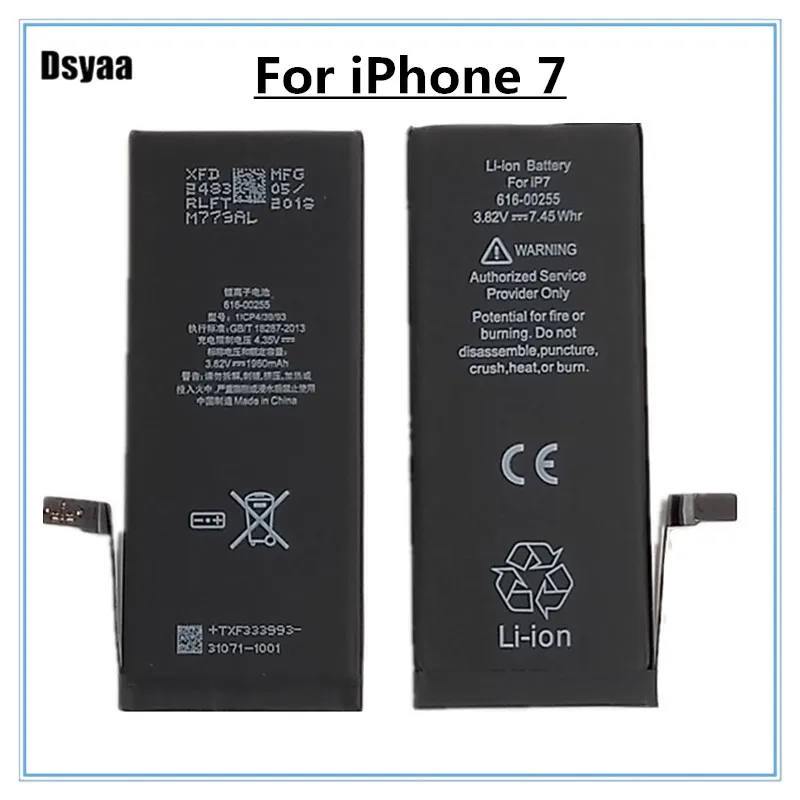3.82V 100% Original Mobile Phone Battery For iPhone 7 Battery Original Capacity Sticker Replacement Phone Batteries
3.82V 100% Original Mobile Phone Battery For iPhone 7 Battery Original Capacity Sticker Replacement Phone Batteries