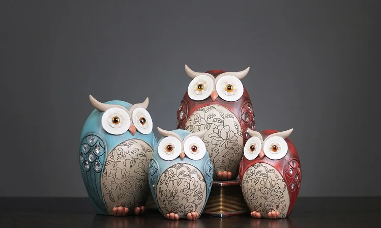 Nordic Creative Present Home Wedding Office Decor Decorative Resin Articles Children Gifts,Lovely Owls Statues
Nordic Creative Present Home Wedding Office Decor Decorative Resin Articles Children Gifts,Lovely Owls Statues