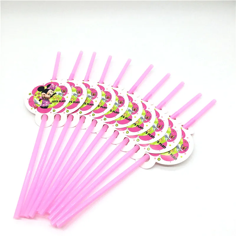 10pcs/lot Pink Straws Disney Minnie Mickey Mouse Theme Cartoon Disposable Plastic Straws Kid Birthday Party Decoration Supply
10pcs/lot Pink Straws Disney Minnie Mickey Mouse Theme Cartoon Disposable Plastic Straws Kid Birthday Party Decoration Supply