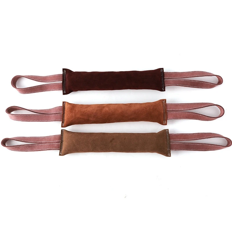 Two-handed Dog Training Toys Cowhide Leather Bite Torn Bar Tug Tear Toy Trainer Suitable for Working Dogs Early Pet
Two-handed Dog Training Toys Cowhide Leather Bite Torn Bar Tug Tear Toy Trainer Suitable for Working Dogs Early Pet