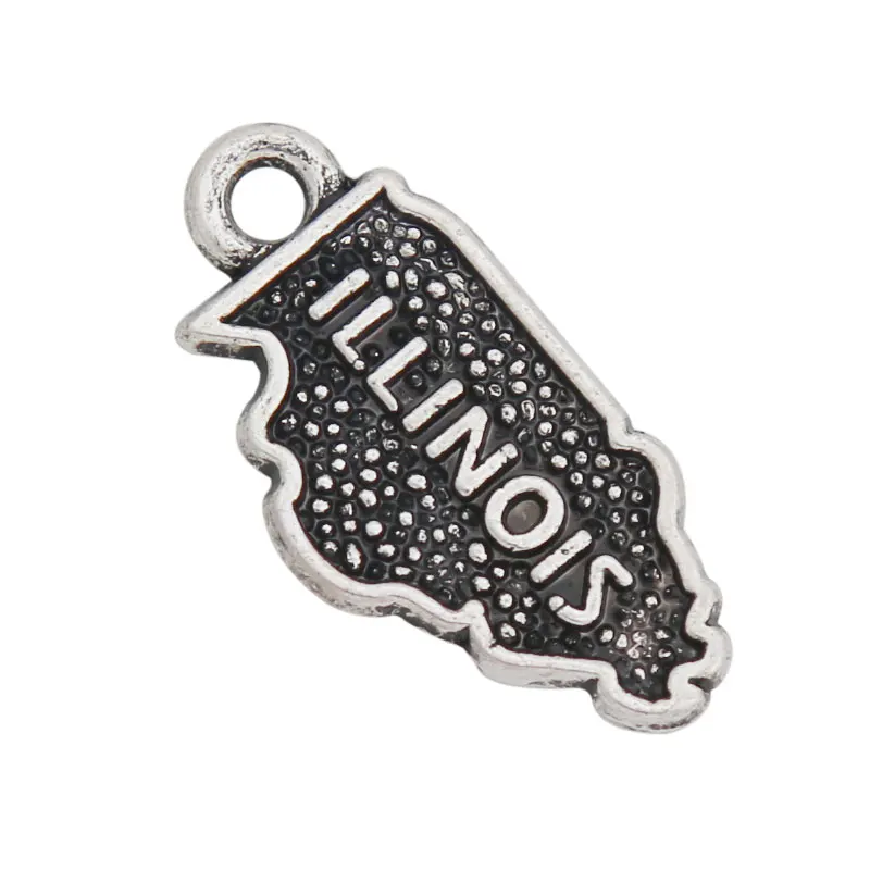 Fashion Vintage Map Charms Illinois State Map Charms Wholesale AAC308
Fashion Vintage Map Charms Illinois State Map Charms Wholesale AAC308