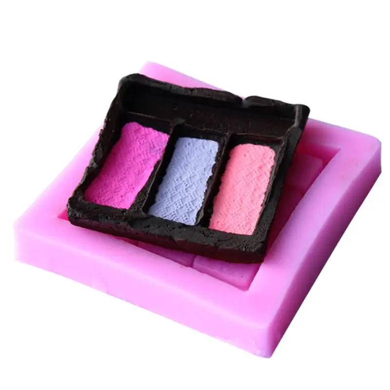 Fashion blush eyeshadow makeup tools fondant cake molds soap chocolate mould kitchen baking cake tool D481
Fashion blush eyeshadow makeup tools fondant cake molds soap chocolate mould kitchen baking cake tool D481